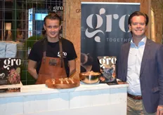 Timin en Wouter van GRO together. GRO lanceerde vegan oesterzwam carpaccio op Gastvrij Rotterdam
